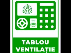 Semn pentru tablou ventilatie