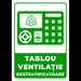 Semn pentru tablou ventilatie